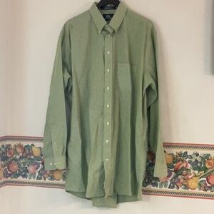 Stafford Wrinkle Free Button Down Shirt, Neck 18, Light Green